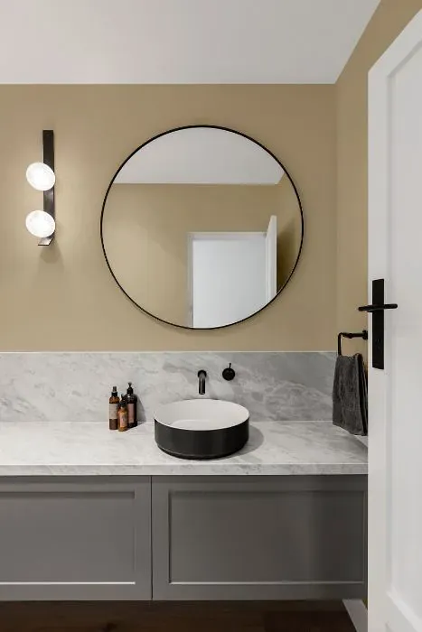 Sherwin Williams Ramie minimalist bathroom
