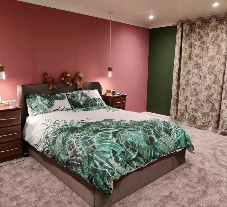 Dulux Raspberry Diva bedroom interior
