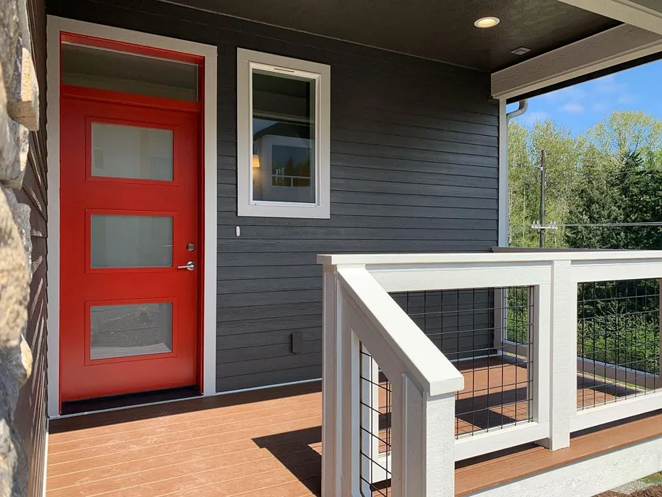 Sherwin Williams Rave Red Door