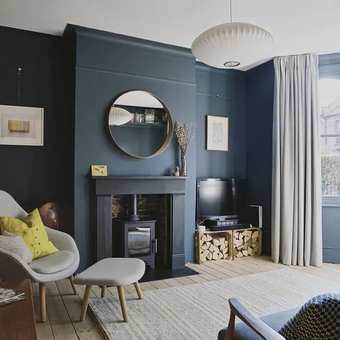 Dulux Raven Plume living room color