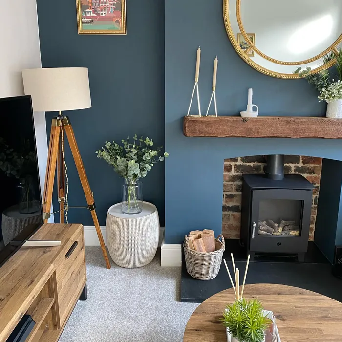 Dulux Raven Plume living room interior