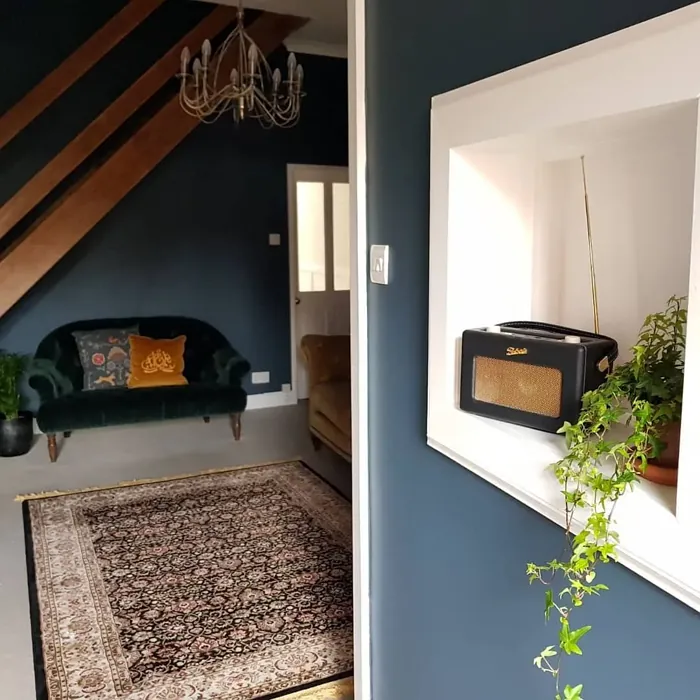 Dulux Raven Plume living room color review