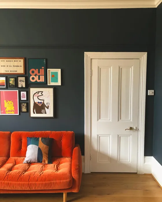 Dulux Raven Plume living room review
