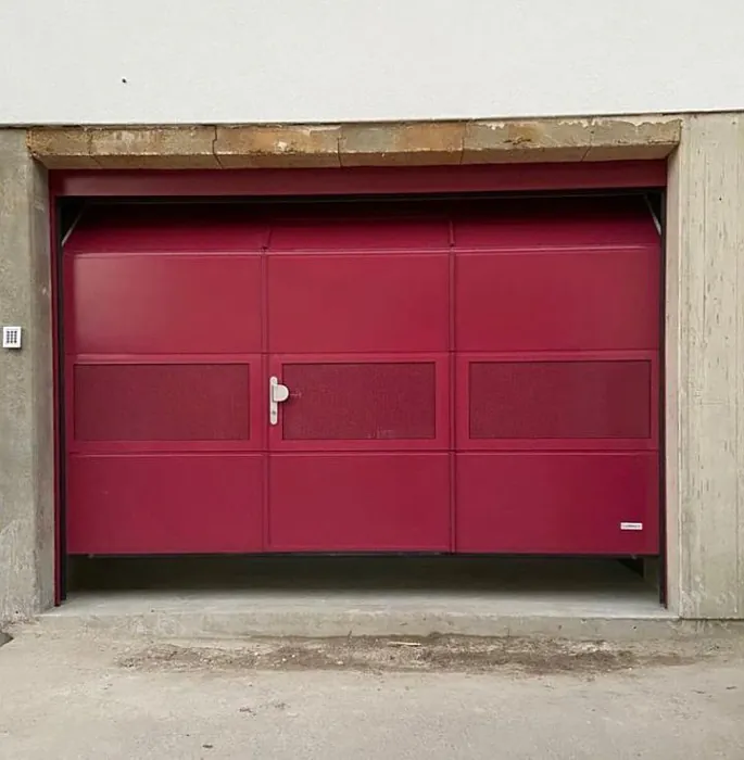RAL Classic  Red violet RAL 4002 garage door
