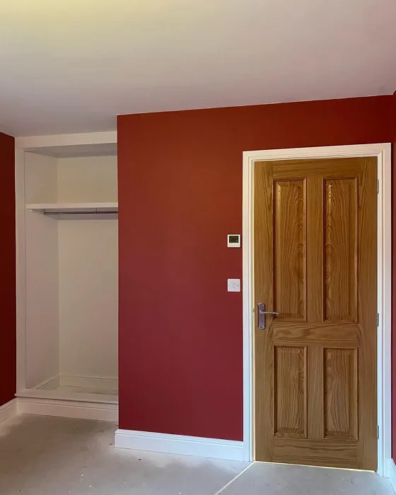 Dulux Redcurrant Glory accent wall 