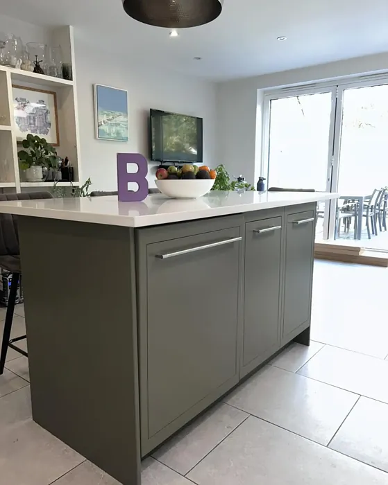 Reduced Green kitchen cabinets paint review