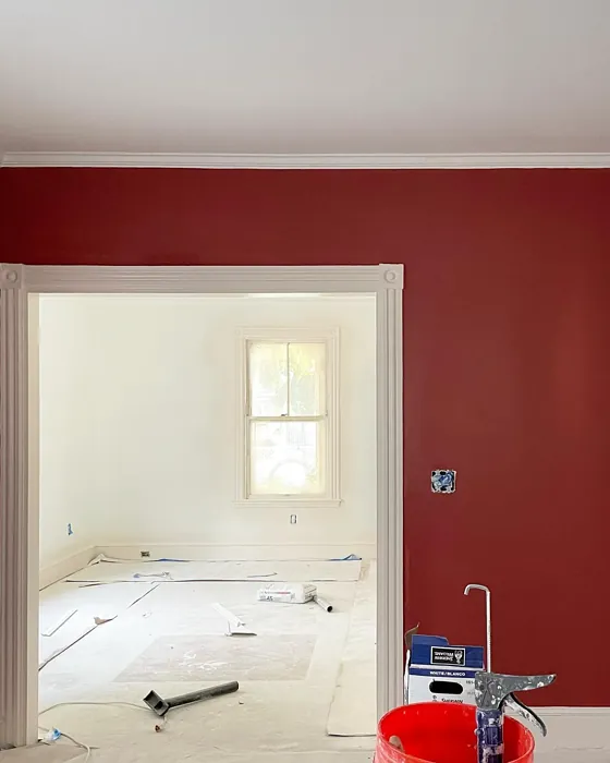 Sherwin Williams Rembrandt Ruby wall paint 
