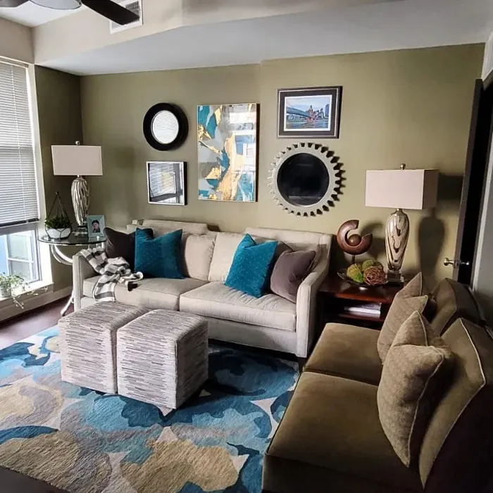 Sherwin Williams Renwick Olive Living Room