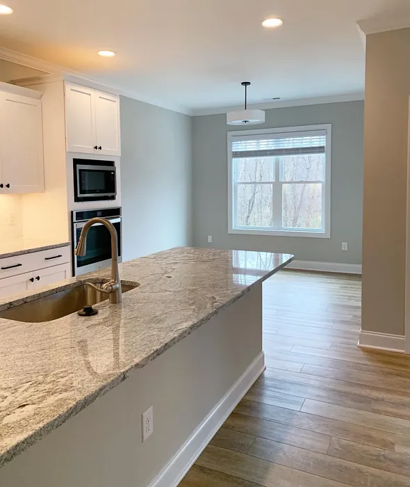 SW 7015 kitchen interior