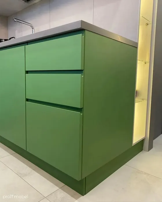  Reseda green kitchen cabinets color review