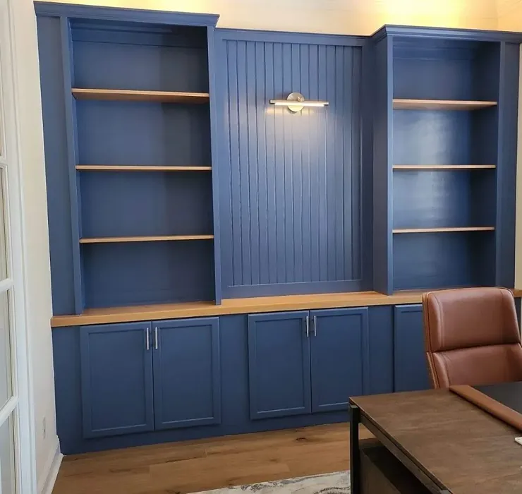 Revel Blue painted storage 