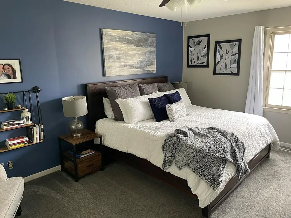 Revel Blue Bedroom Accent Wall