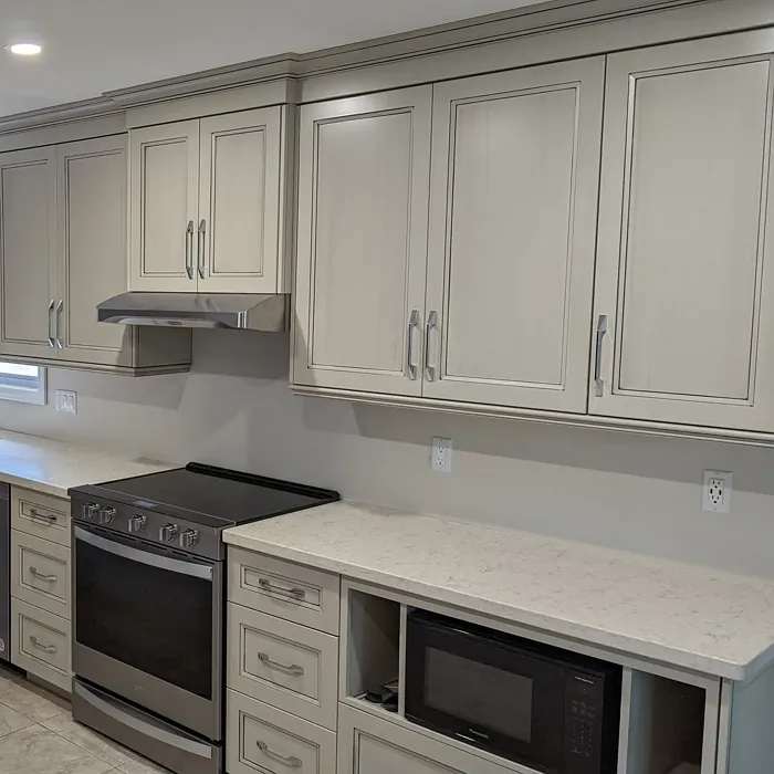 Benjamin Moore Revere Pewter kitchen cabinets makeover Benjamin Moore Revere Pewter kitchen cabinets makeover