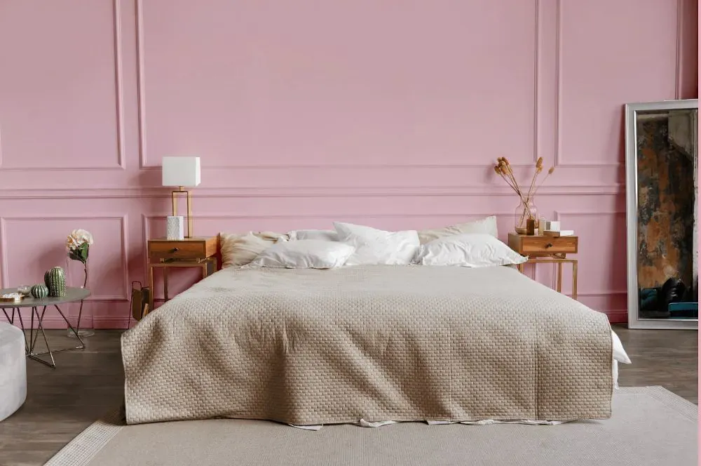 Sherwin Williams Reverie Pink bedroom