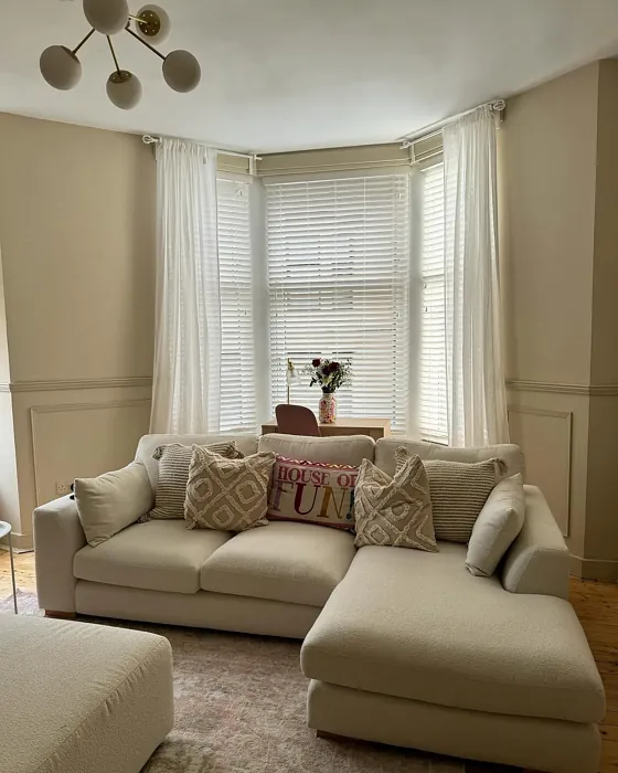 Dulux Rolled Oats living room interior