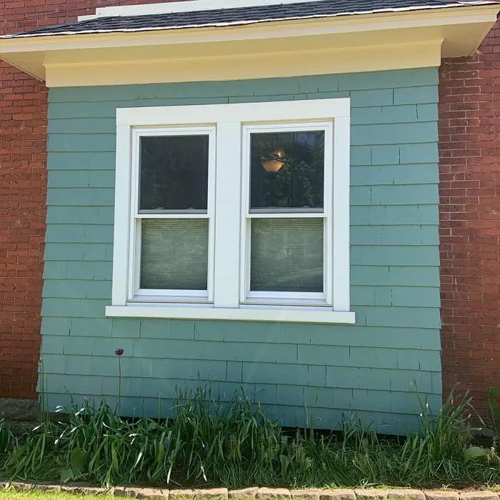 Sherwin williams rookwood blue green house exterior