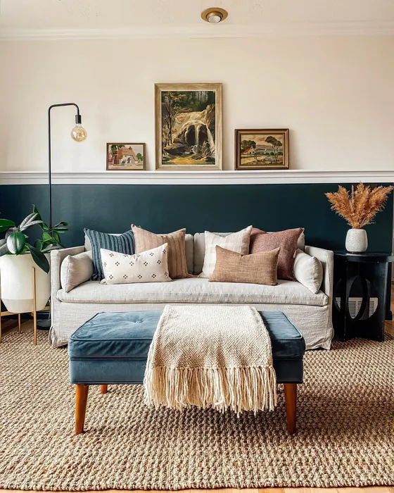 SW Rookwood Shutter Green living room color