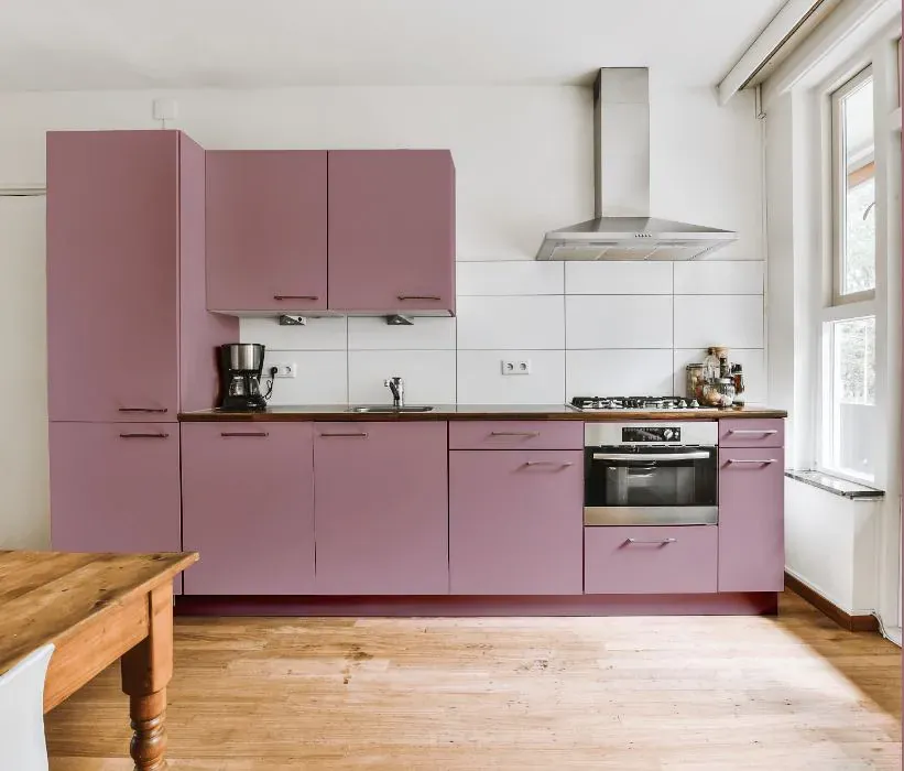 Sherwin Williams Rosé kitchen cabinets