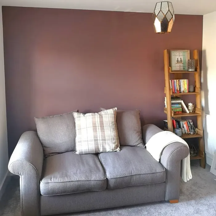 Maraschino Mocha 3 living room accent wall
