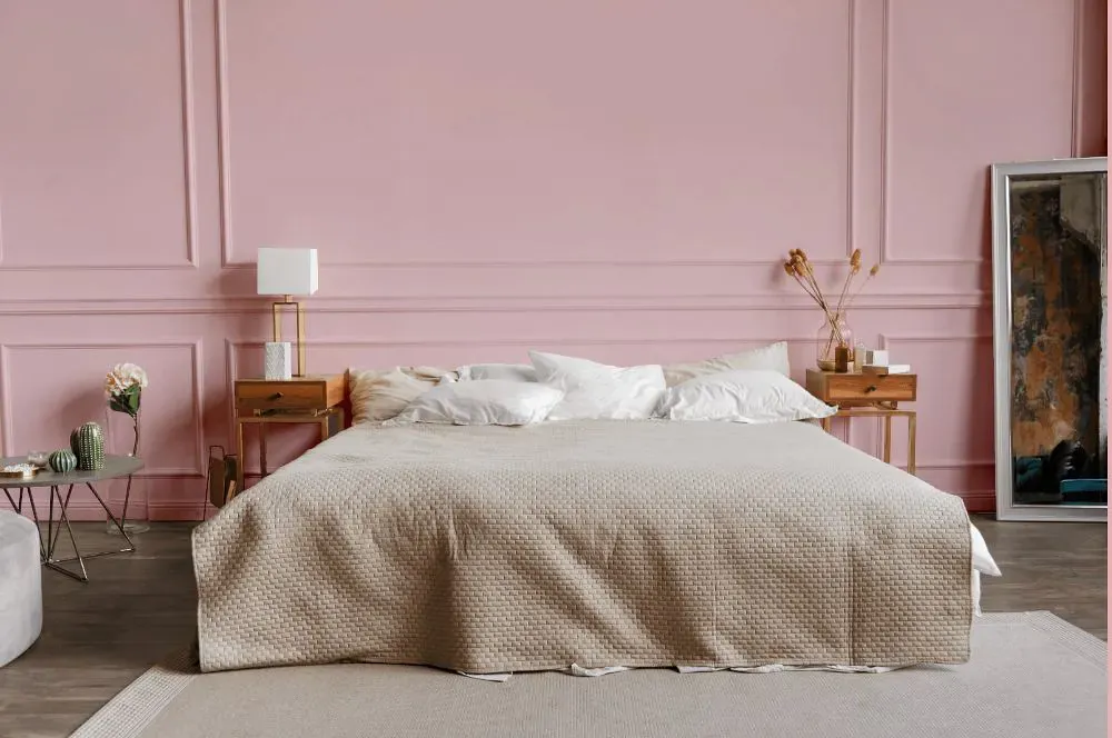 Sherwin Williams Rose Pink bedroom