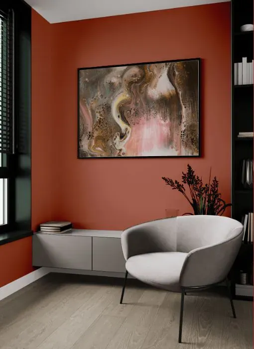 Sherwin Williams Roycroft Adobe living room