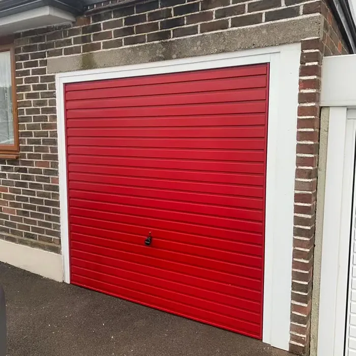 RAL Classic  Ruby red garage door 