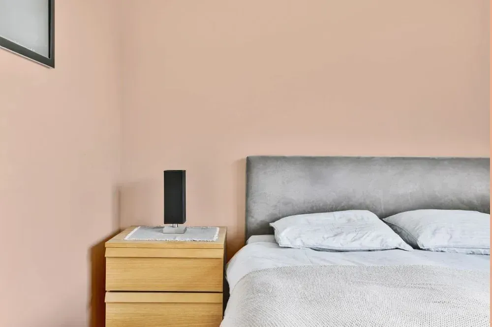 NCS S 1015-Y60R minimalist bedroom