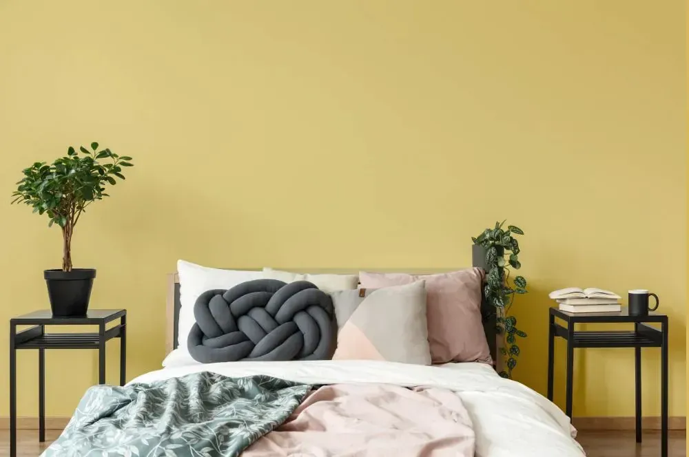 NCS S 1030-Y scandinavian bedroom