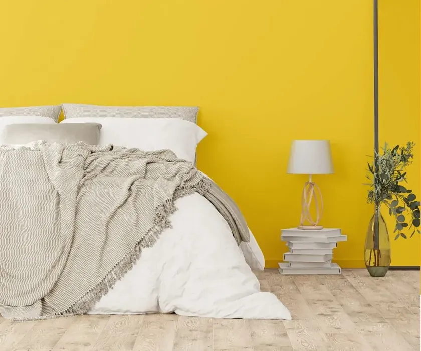 NCS S 1060-Y cozy bedroom wall color