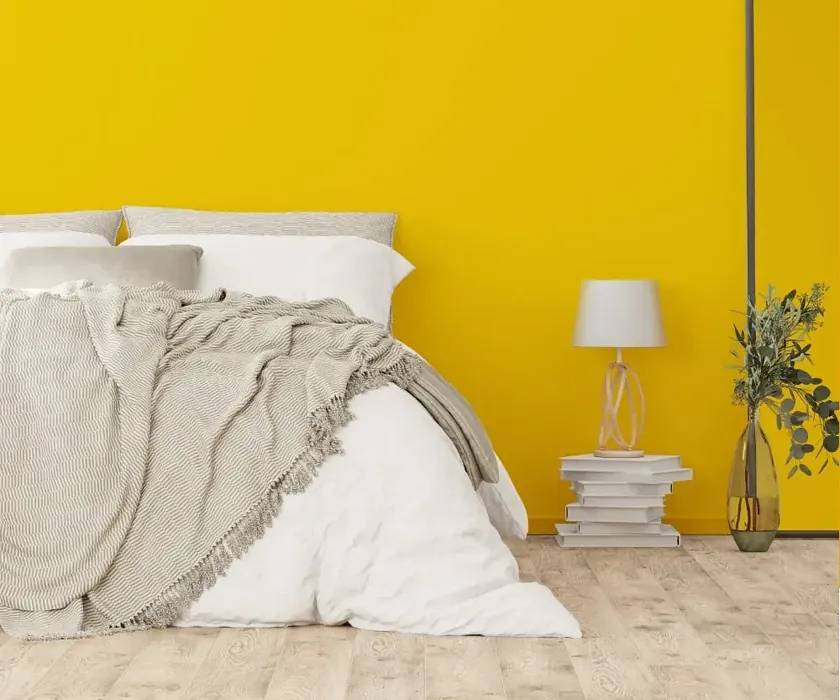 NCS S 1070-Y cozy bedroom wall color