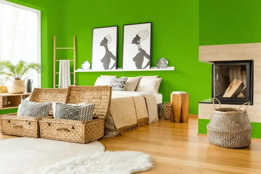 NCS S 1080-G30Y boho bedroom interior NCS S 1080-G30Y boho bedroom interior