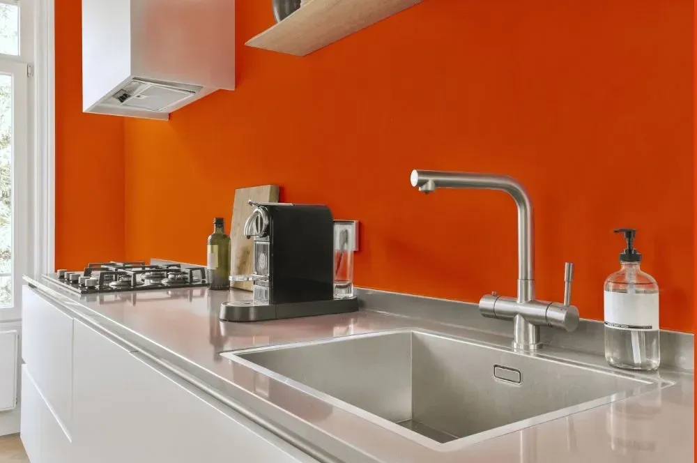 NCS S 1080-Y50R kitchen painted backsplash
