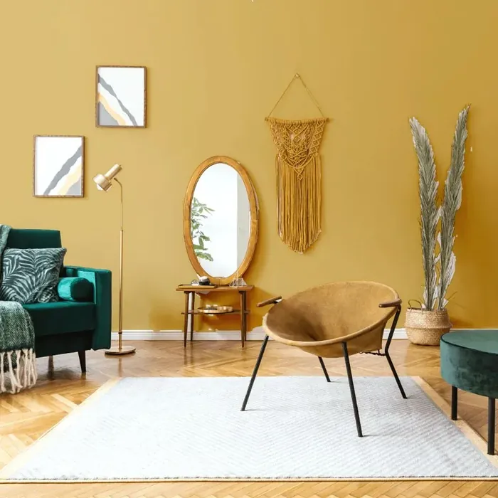 NCS S 2040-Y10R scandinavian living room interior