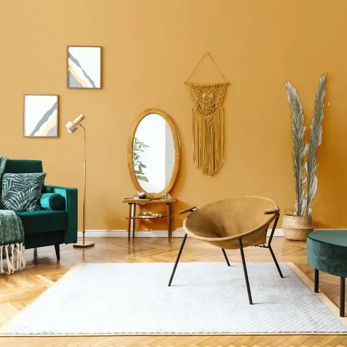 NCS S 2040-Y20R scandinavian living room interior