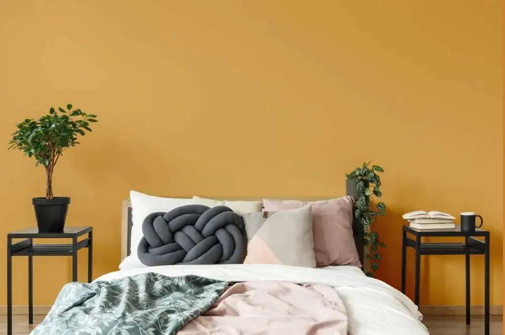 NCS S 2040-Y20R scandinavian bedroom