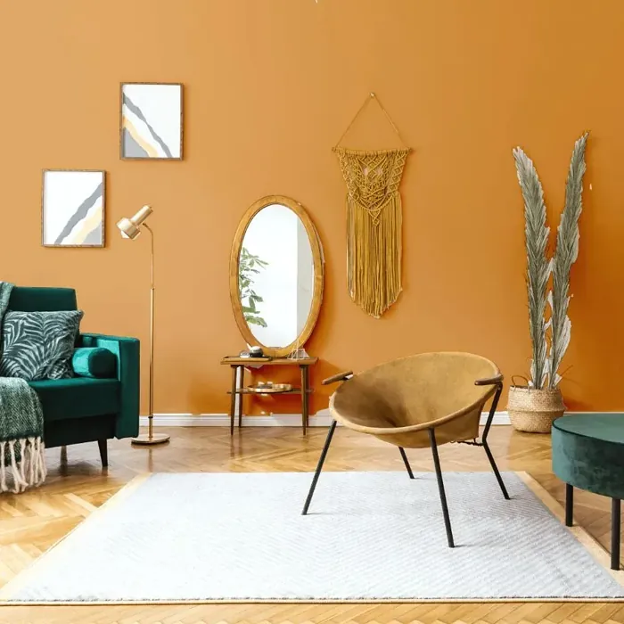 NCS S 2050-Y30R scandinavian living room interior