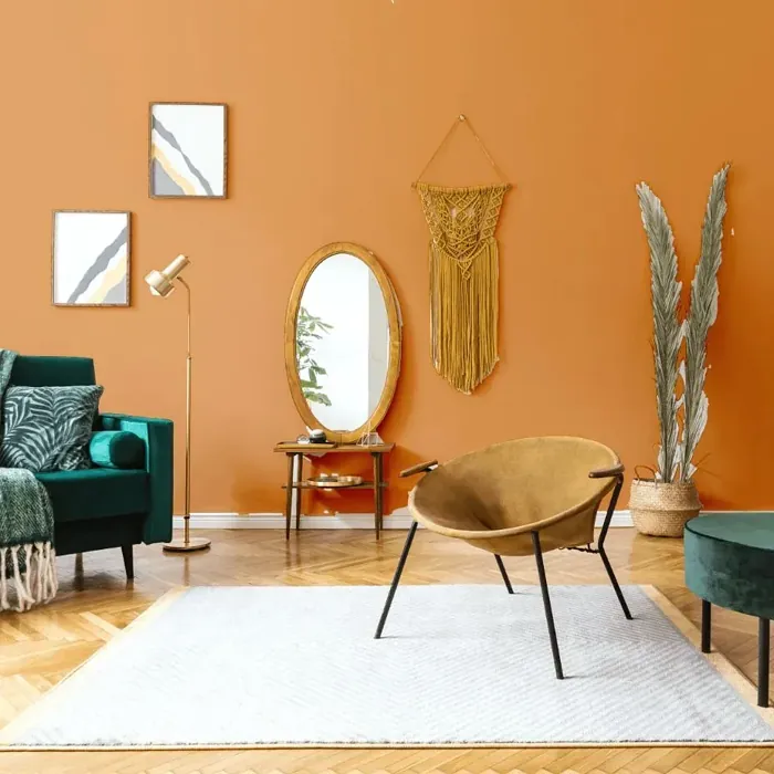 NCS S 2050-Y40R scandinavian living room interior