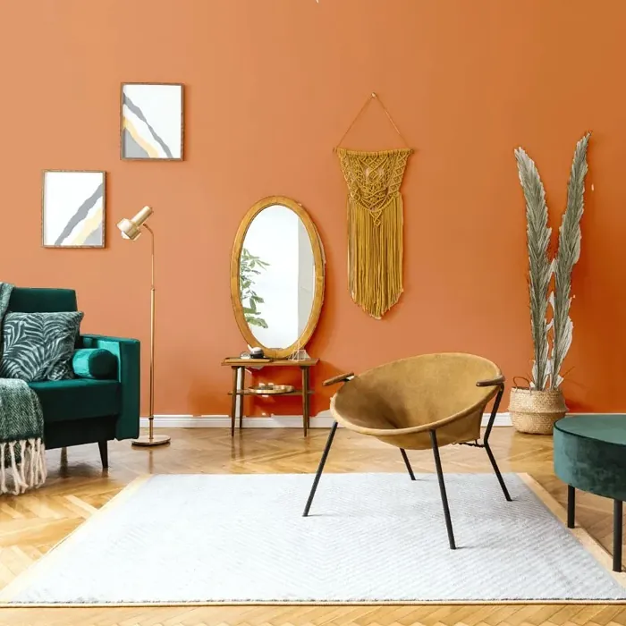 NCS S 2050-Y50R scandinavian living room interior