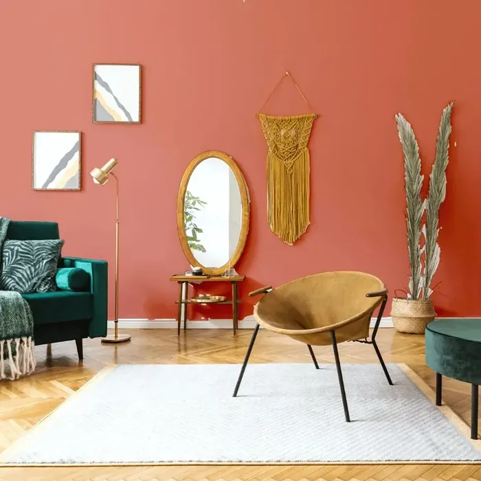 NCS S 2050-Y80R scandinavian living room interior