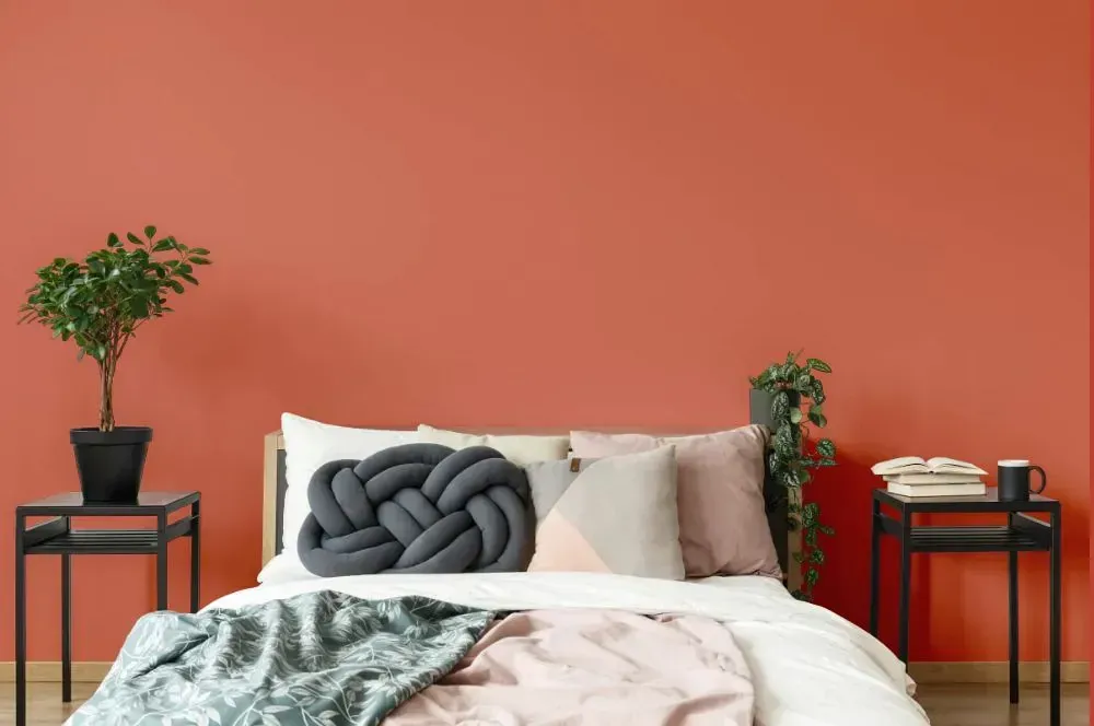 NCS S 2050-Y80R scandinavian bedroom