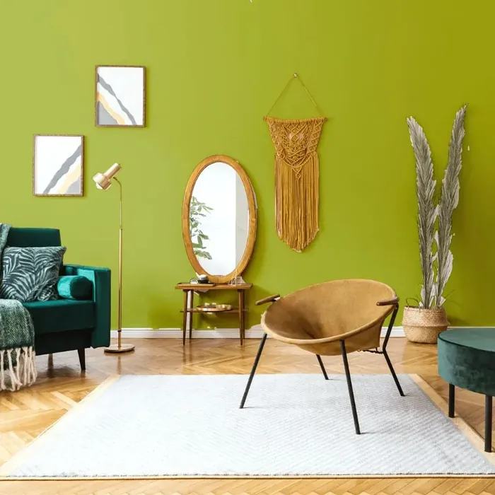 NCS S 2060-G60Y scandinavian living room interior