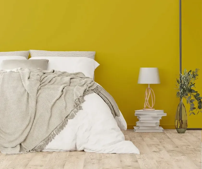 NCS S 2060-G90Y cozy bedroom wall color