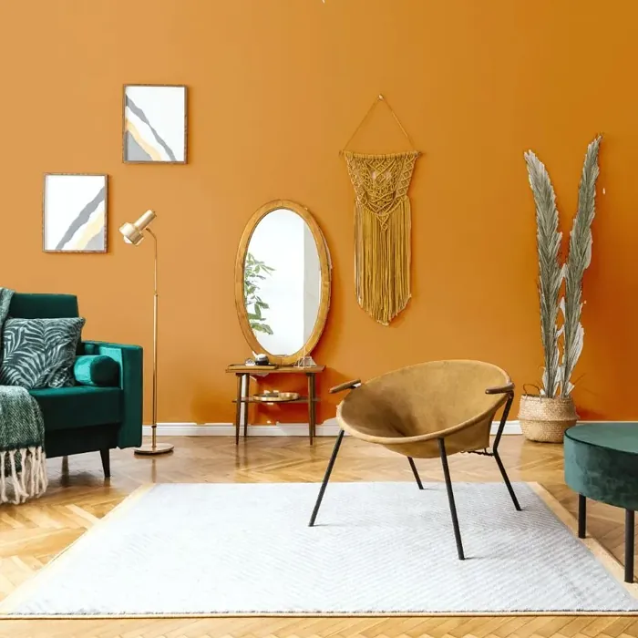 NCS S 2060-Y30R scandinavian living room interior