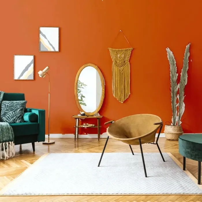 NCS S 2075-Y60R scandinavian living room interior