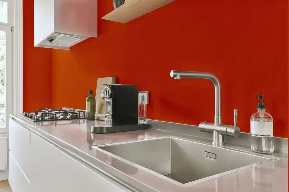 NCS S 2075-Y60R kitchen painted backsplash