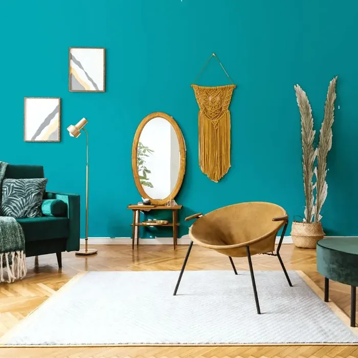 NCS S 2555-B30G scandinavian living room interior