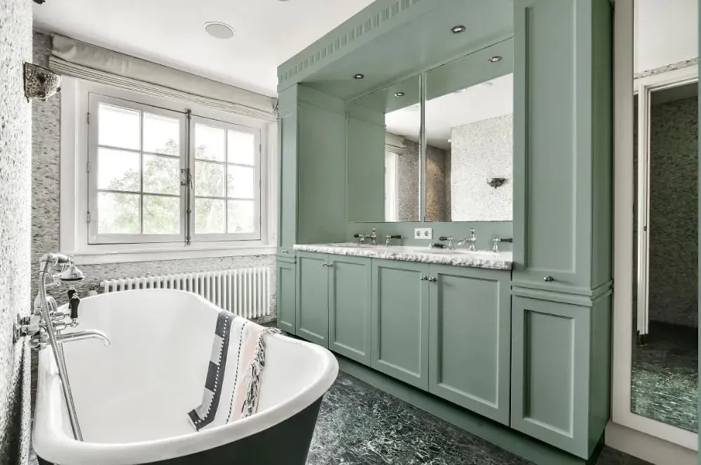 NCS S 3010-B90G victorian bathroom paint