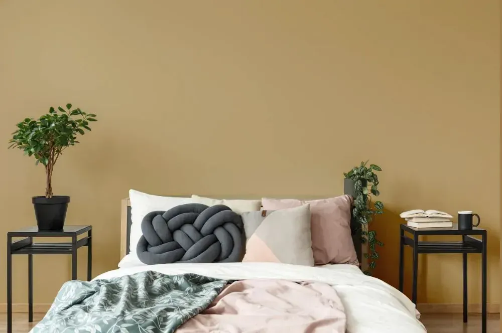 NCS S 3020-Y10R scandinavian bedroom