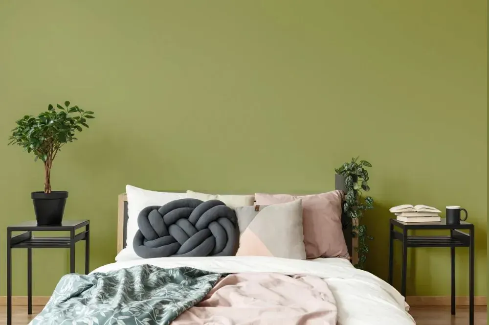 NCS S 3030-G60Y scandinavian bedroom