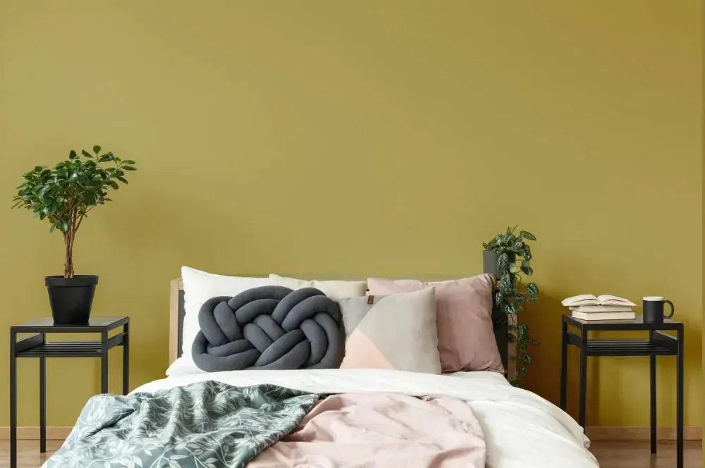 NCS S 3030-G90Y scandinavian bedroom